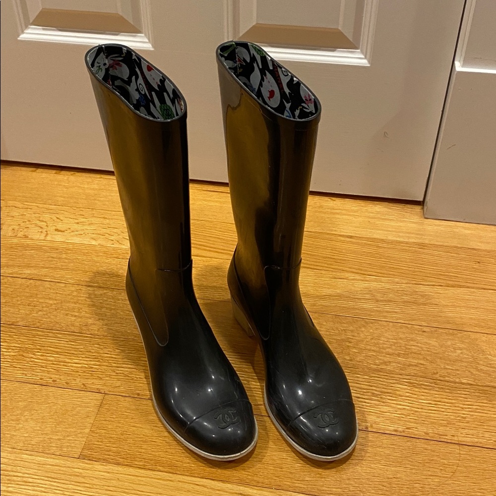 Chanel Rain Boots